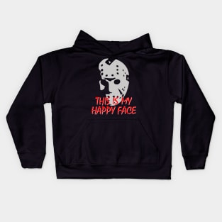 Horror Movie Jason Happy Face Kids Hoodie